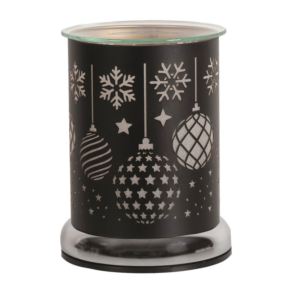Aroma Black Baubles Cylinder Electric Wax Melt Warmer Extra Image 1